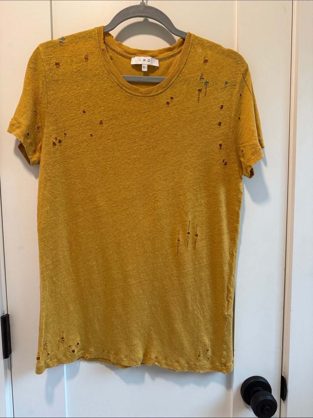 IRO linen crew tee size small